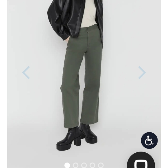 Oak and fort olive green twill pants size small - Picture 1 of 4